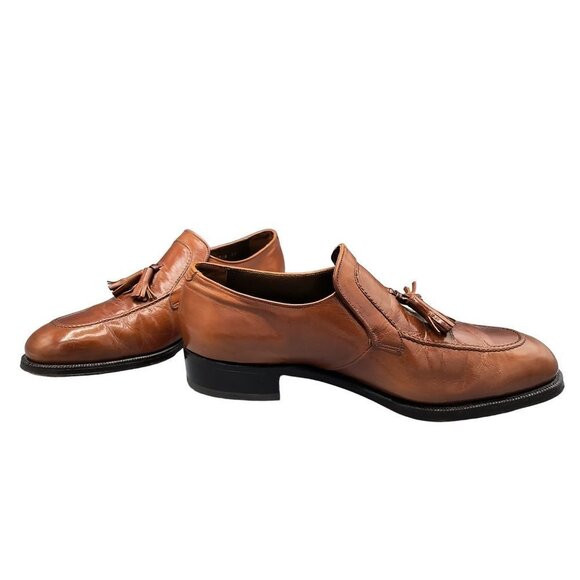Vintage ‎ 1960's Florsheim Imperial Men's Brown Leather Tassel Loafers  SIZE 7.5 - Picture 5 of 9